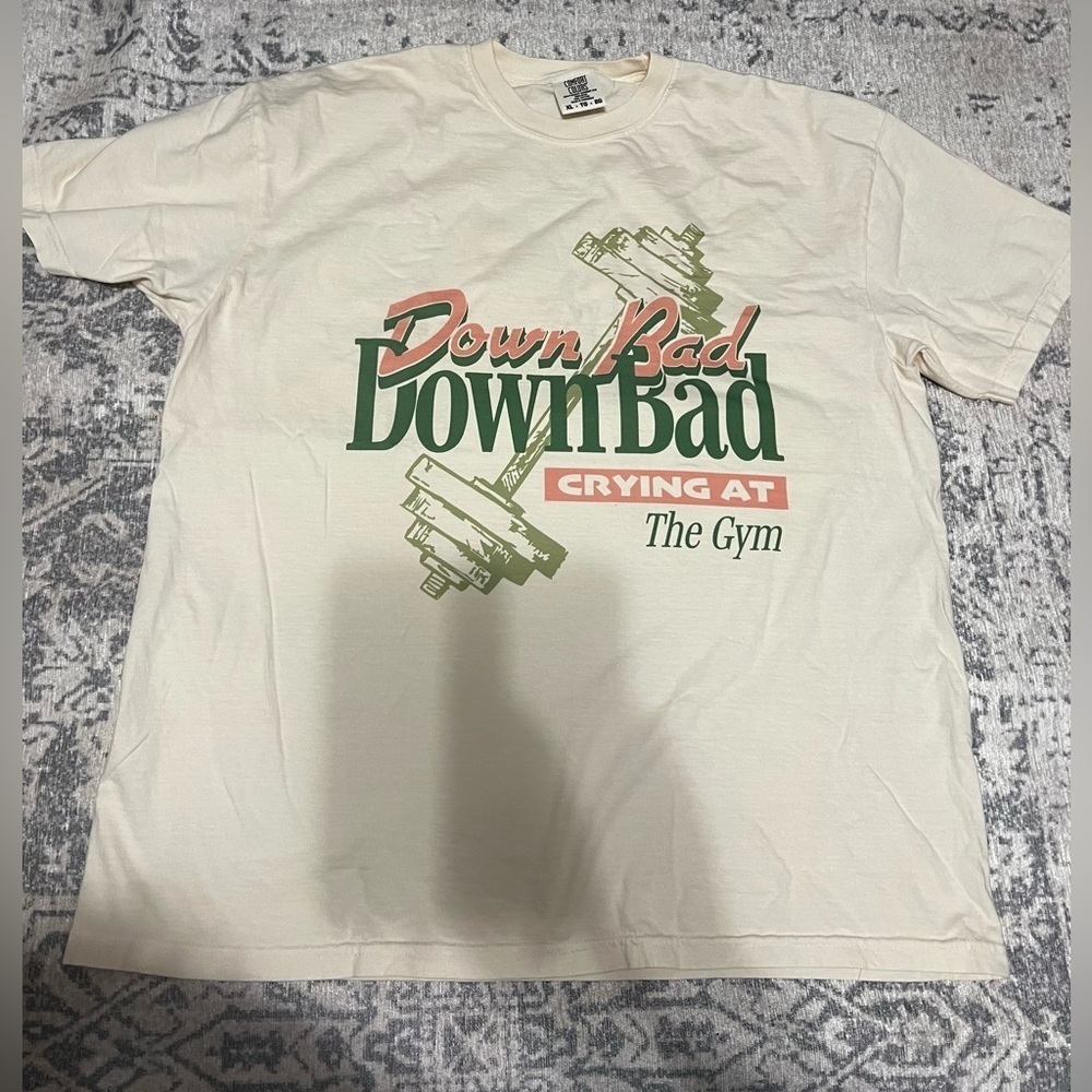Down Bad Crying at the Gym Comfort Color Tee | TTPD TS Inspired - Picture 2 of 6